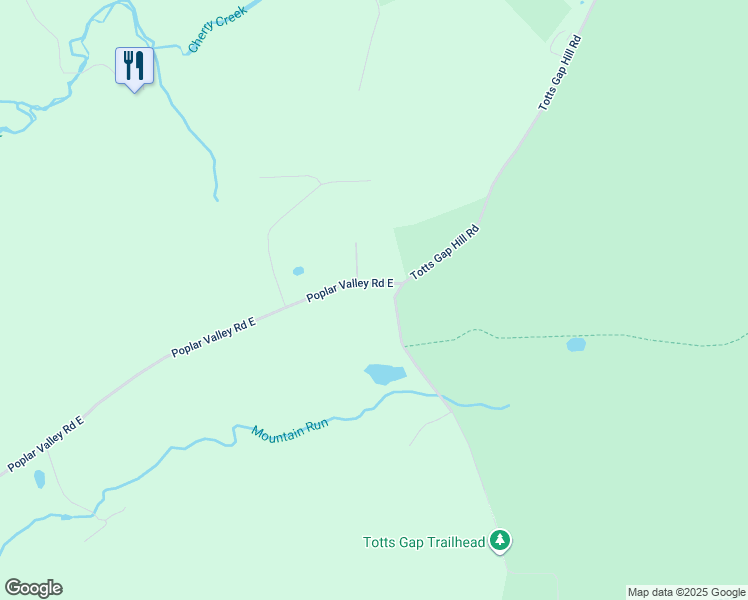 map of restaurants, bars, coffee shops, grocery stores, and more near 1355 Totts Gap Hill Road in Stroudsburg
