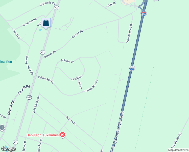 map of restaurants, bars, coffee shops, grocery stores, and more near 139 Yellow Run Road in Jim Thorpe