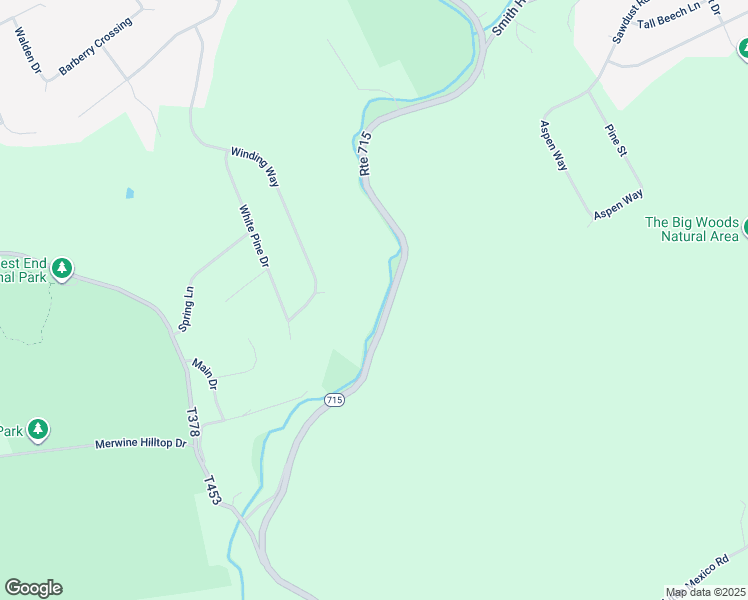 map of restaurants, bars, coffee shops, grocery stores, and more near 681 Pennsylvania 715 in Stroudsburg