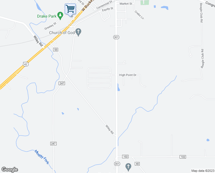 map of restaurants, bars, coffee shops, grocery stores, and more near 360 South Main Street in West Salem