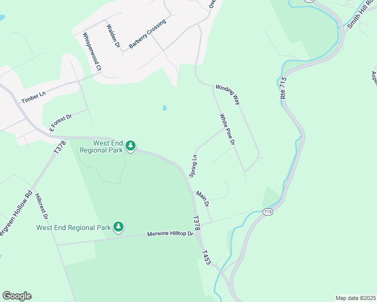 map of restaurants, bars, coffee shops, grocery stores, and more near 2525 Spring Lane in Saylorsburg