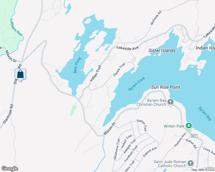 map of restaurants, bars, coffee shops, grocery stores, and more near 248 Squaw Trail in Andover
