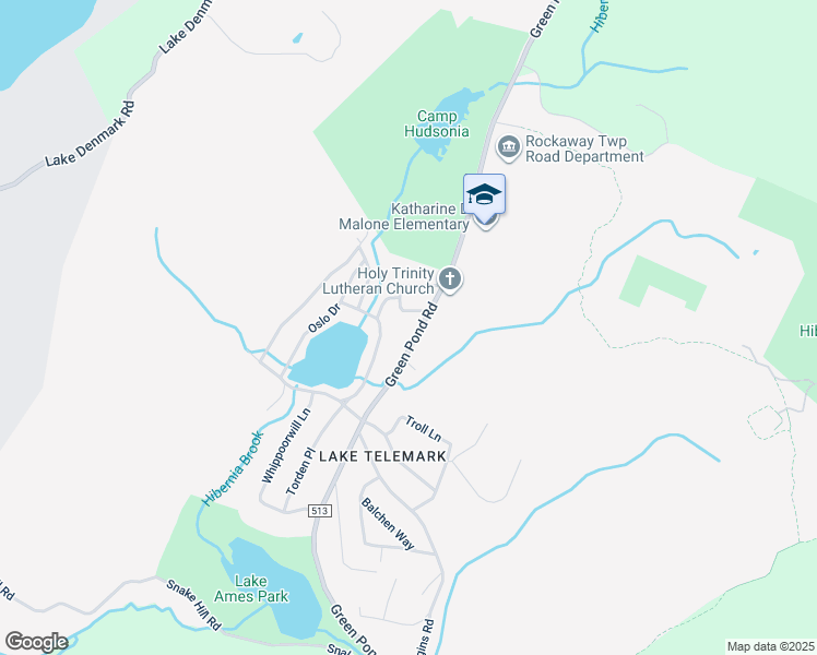 map of restaurants, bars, coffee shops, grocery stores, and more near 563 Green Pond Road in Rockaway