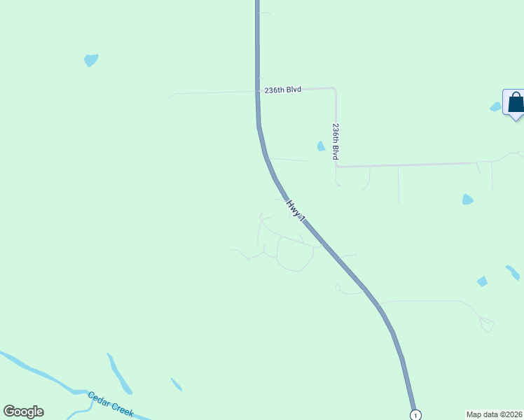 map of restaurants, bars, coffee shops, grocery stores, and more near 241st Street in Fairfield