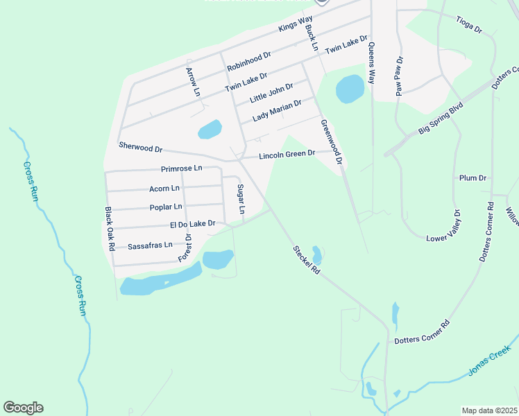 map of restaurants, bars, coffee shops, grocery stores, and more near 106 El Do Lake Drive in Kunkletown