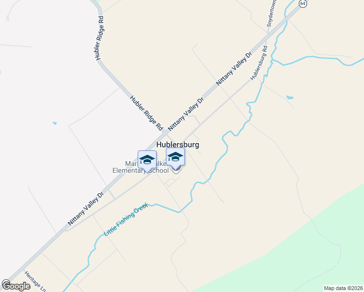 map of restaurants, bars, coffee shops, grocery stores, and more near in Hublersburg