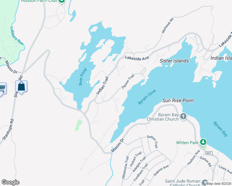 map of restaurants, bars, coffee shops, grocery stores, and more near 248 Squaw Trail in Andover