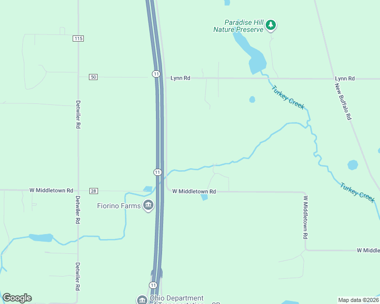 map of restaurants, bars, coffee shops, grocery stores, and more near 1016 Lincoln Road in Canfield