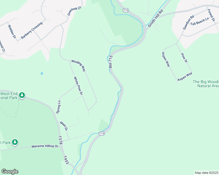 map of restaurants, bars, coffee shops, grocery stores, and more near 695 Pennsylvania 715 in Stroudsburg