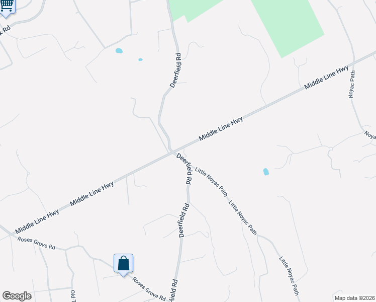 map of restaurants, bars, coffee shops, grocery stores, and more near 253 Middle Line Highway in Southampton