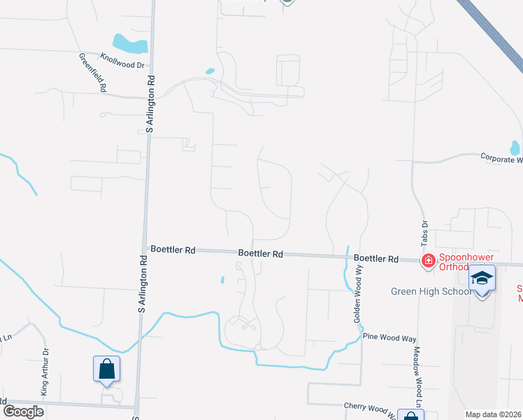 map of restaurants, bars, coffee shops, grocery stores, and more near 3861 Kenway Boulevard in Uniontown