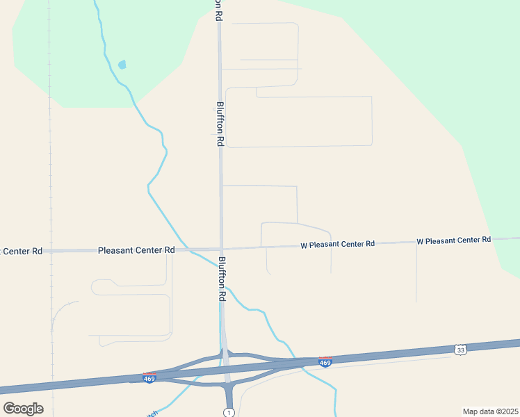 map of restaurants, bars, coffee shops, grocery stores, and more near 2322 West Pleasant Center Road in Fort Wayne