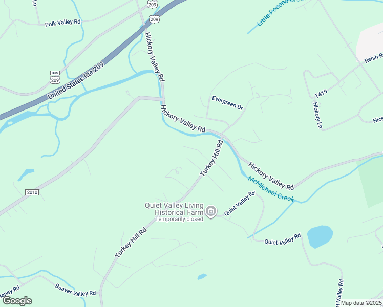 map of restaurants, bars, coffee shops, grocery stores, and more near 1113 T416 in Stroudsburg