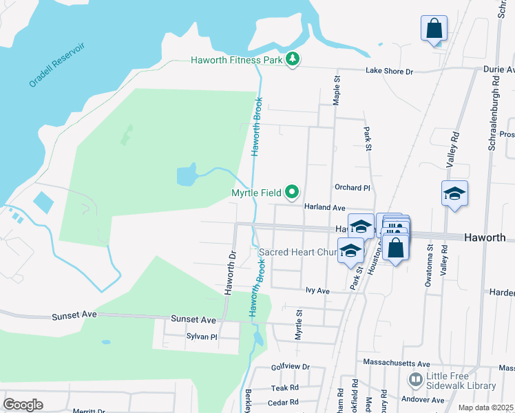 map of restaurants, bars, coffee shops, grocery stores, and more near in Haworth