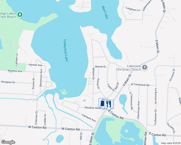 map of restaurants, bars, coffee shops, grocery stores, and more near 4714 Bickford Avenue in Akron
