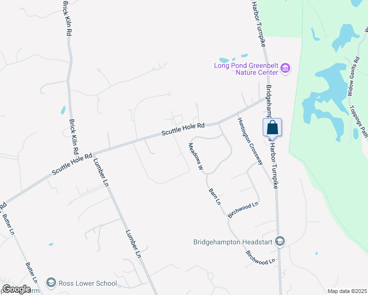 map of restaurants, bars, coffee shops, grocery stores, and more near 245 Meadows West in Bridgehampton