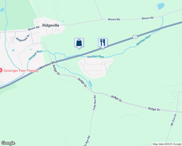 map of restaurants, bars, coffee shops, grocery stores, and more near 177 Adams Drive in Danville
