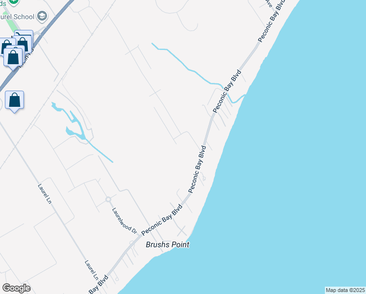 map of restaurants, bars, coffee shops, grocery stores, and more near 825 Delmar Drive in Laurel