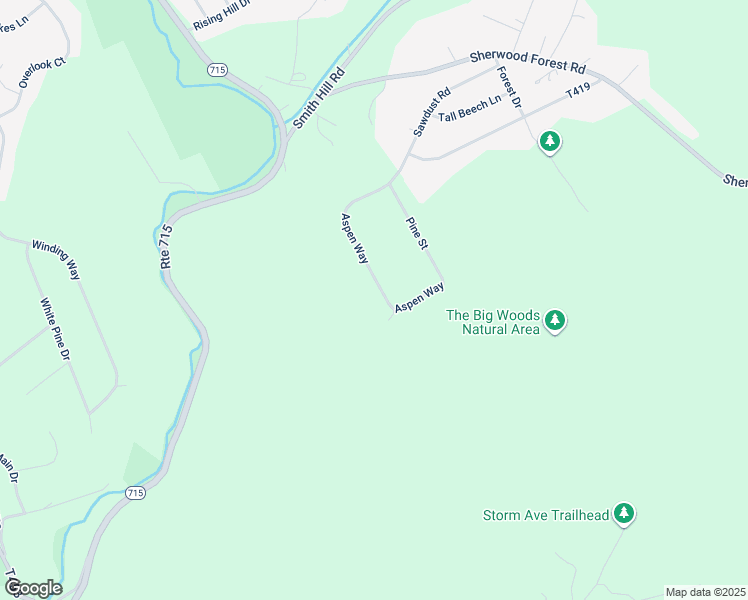map of restaurants, bars, coffee shops, grocery stores, and more near 2764 Aspen Way in Saylorsburg