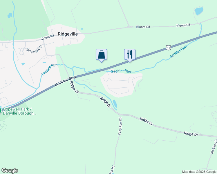 map of restaurants, bars, coffee shops, grocery stores, and more near 74 Pepper Hills Drive in Danville