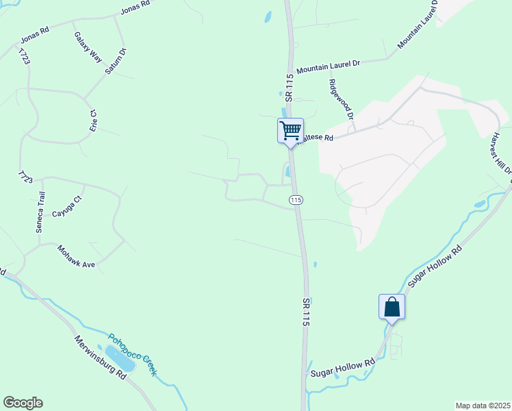 map of restaurants, bars, coffee shops, grocery stores, and more near in Effort