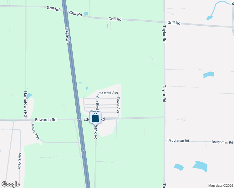 map of restaurants, bars, coffee shops, grocery stores, and more near Tower Avenue in Doylestown