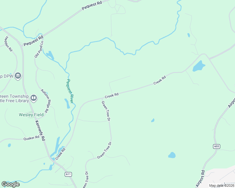 map of restaurants, bars, coffee shops, grocery stores, and more near 75 Creek Road in Green Township