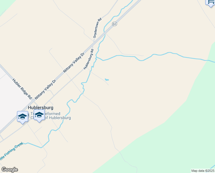 map of restaurants, bars, coffee shops, grocery stores, and more near 640 Hublersburg Road in Howard