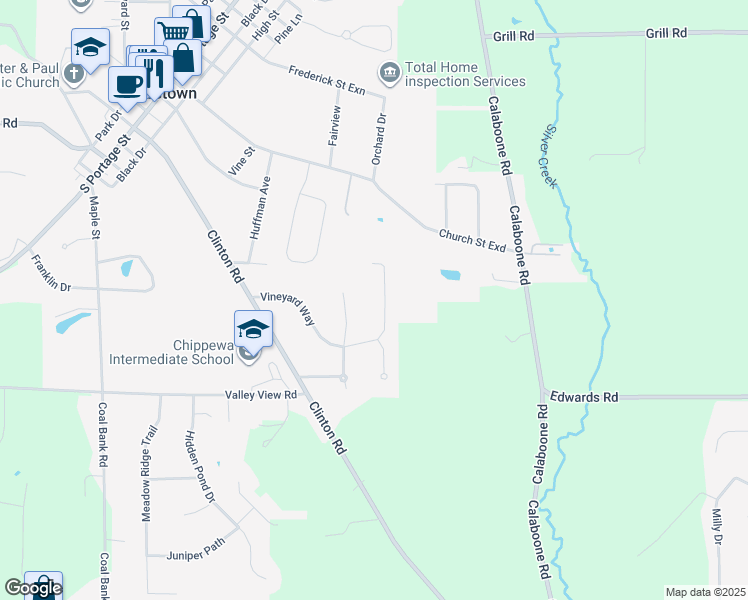 map of restaurants, bars, coffee shops, grocery stores, and more near 520 Vineyard Way in Doylestown