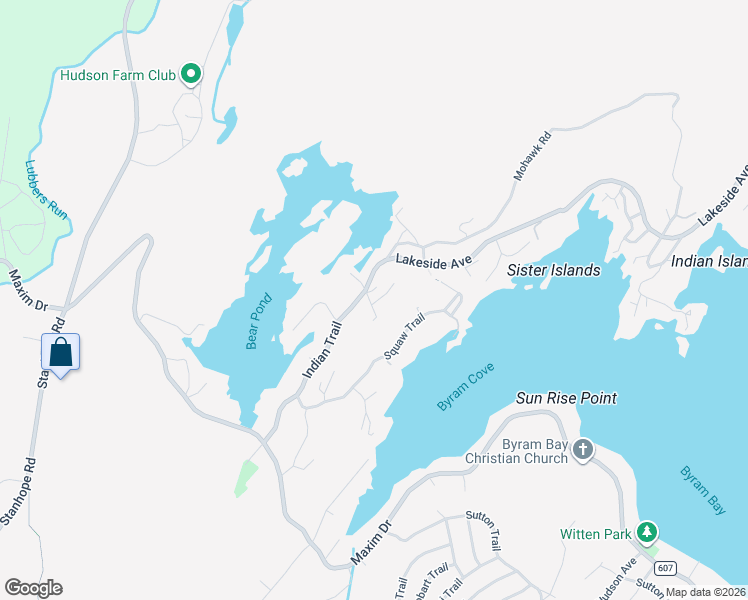 map of restaurants, bars, coffee shops, grocery stores, and more near 2 Wabash Trail in Andover