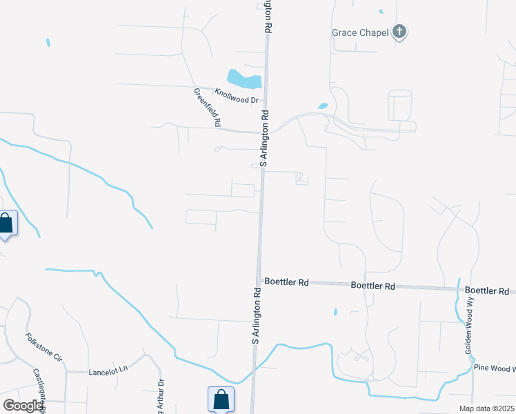 map of restaurants, bars, coffee shops, grocery stores, and more near 3944 South Arlington Road in Uniontown