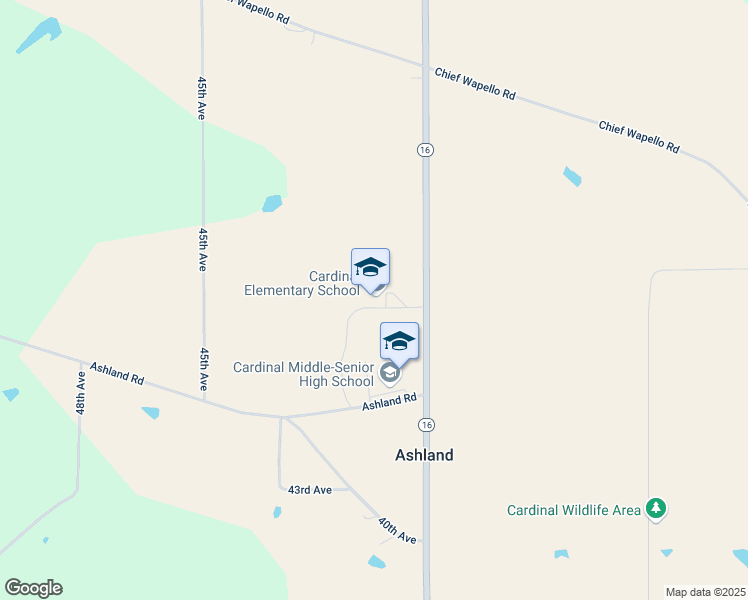 map of restaurants, bars, coffee shops, grocery stores, and more near 5414 Iowa 16 in Eldon