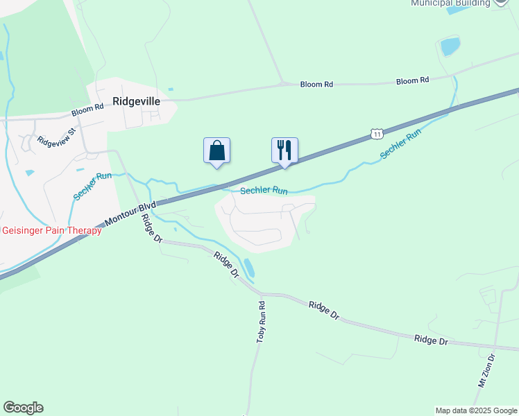 map of restaurants, bars, coffee shops, grocery stores, and more near 135 Pepper Hills Drive in Danville