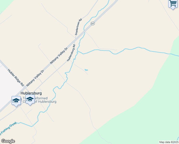 map of restaurants, bars, coffee shops, grocery stores, and more near 640 Hublersburg Road in Howard