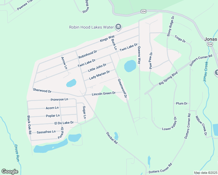 map of restaurants, bars, coffee shops, grocery stores, and more near 8518 Lincoln Green Drive in Kunkletown