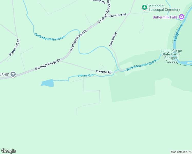 map of restaurants, bars, coffee shops, grocery stores, and more near 133 Indian Run Road in Weatherly