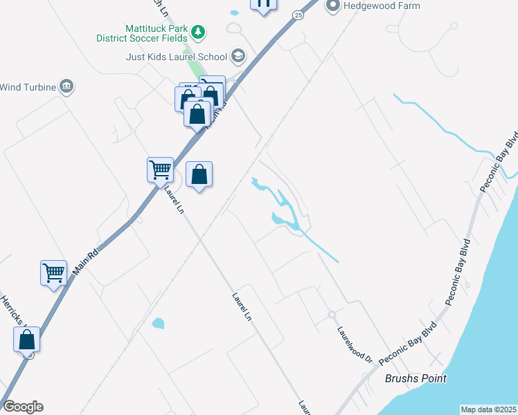 map of restaurants, bars, coffee shops, grocery stores, and more near in Laurel