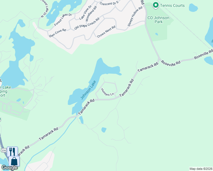 map of restaurants, bars, coffee shops, grocery stores, and more near 20 Hunters Lane in Sussex County