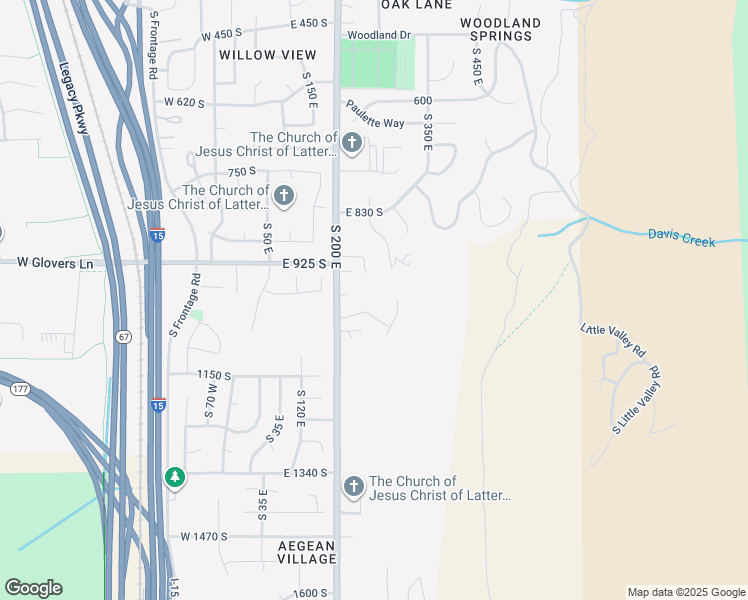 map of restaurants, bars, coffee shops, grocery stores, and more near 264 East 1050 South in Farmington