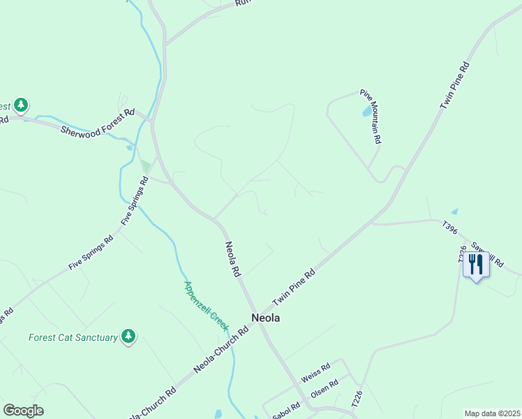 map of restaurants, bars, coffee shops, grocery stores, and more near 135 Gold Lane in Stroudsburg