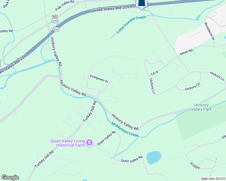 map of restaurants, bars, coffee shops, grocery stores, and more near 215 Caroline Court in Stroudsburg