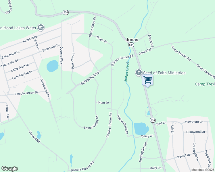 map of restaurants, bars, coffee shops, grocery stores, and more near 10 Dotters Corner Road in Kunkletown