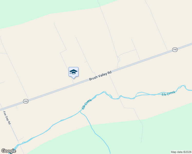 map of restaurants, bars, coffee shops, grocery stores, and more near Brush Valley Road in Rebersburg