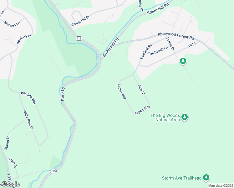 map of restaurants, bars, coffee shops, grocery stores, and more near 2734 Aspen Way in Saylorsburg