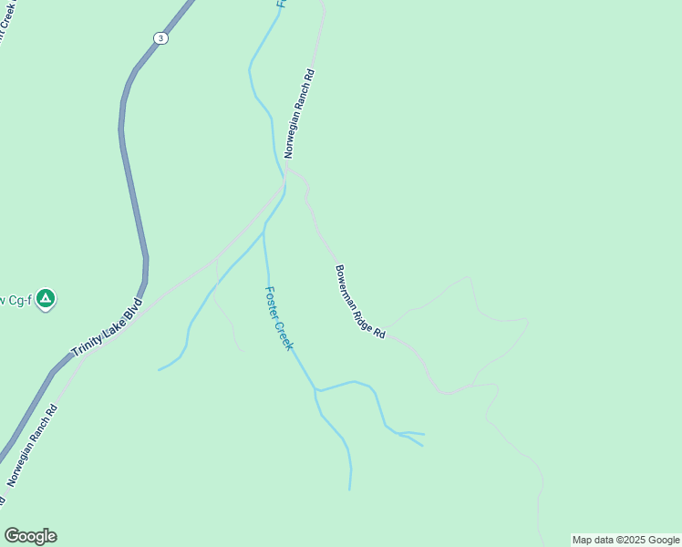 map of restaurants, bars, coffee shops, grocery stores, and more near Bowerman Ridge Road in Trinity Center