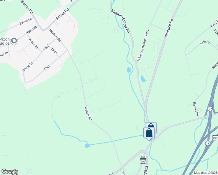 map of restaurants, bars, coffee shops, grocery stores, and more near 720 Buck Ridge Drive in Stroudsburg