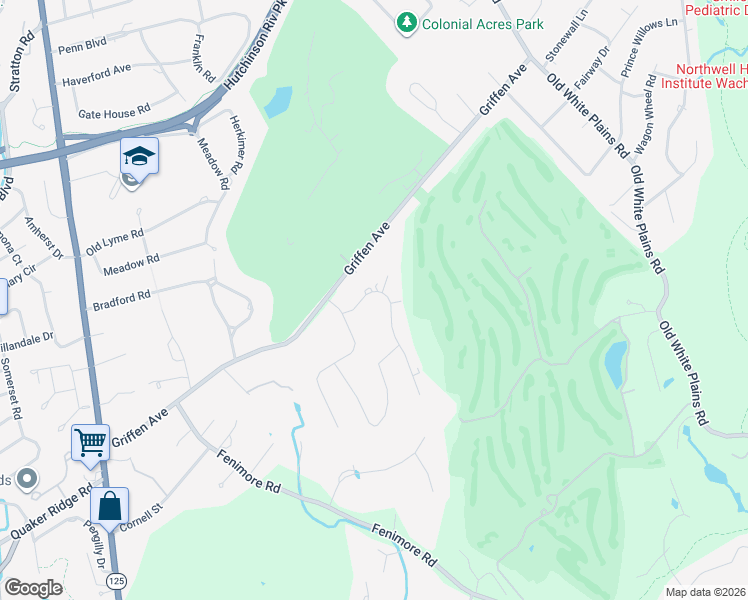 map of restaurants, bars, coffee shops, grocery stores, and more near 5 Kolbert Drive in Scarsdale