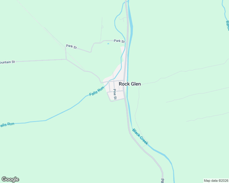 map of restaurants, bars, coffee shops, grocery stores, and more near Pine Street in Bloomsburg