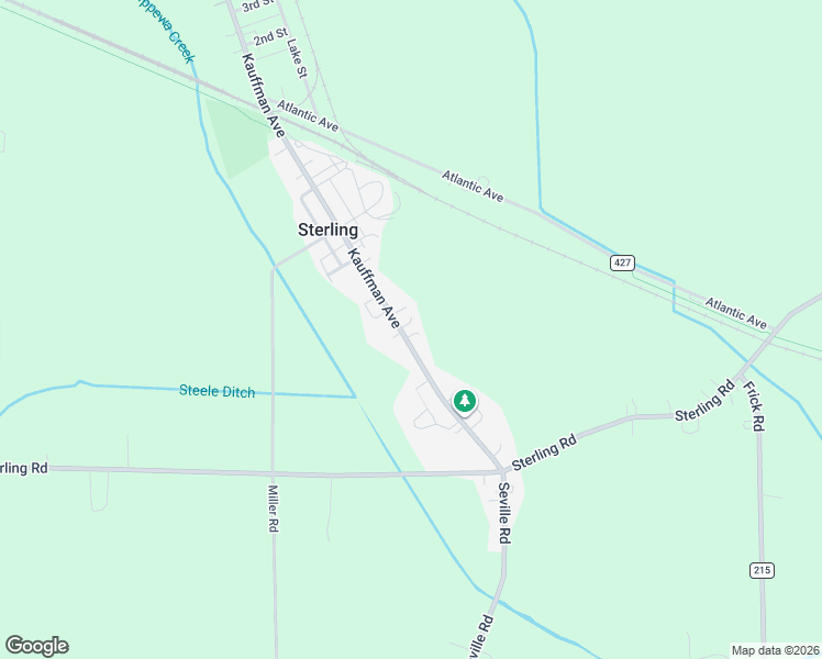 map of restaurants, bars, coffee shops, grocery stores, and more near 13541 Kauffman Avenue in Sterling