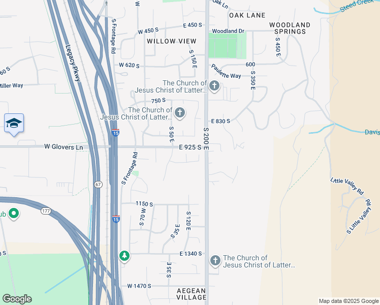 map of restaurants, bars, coffee shops, grocery stores, and more near 943 125 East in Farmington